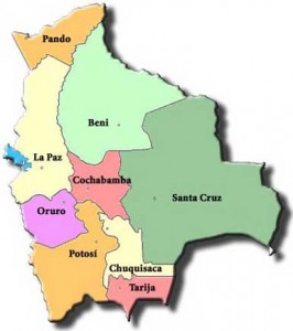 Map Bolivia