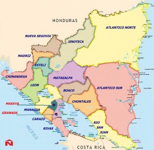 Map Nicaragua